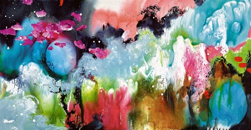 The Universe in Colour by Danielle O'Connor Akiyama - Glazed Box Canvas